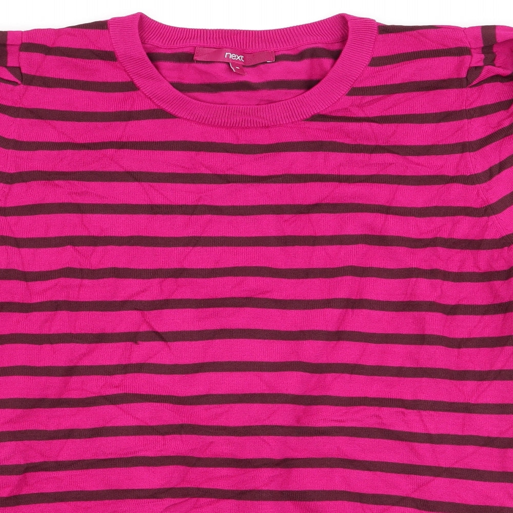NEXT Womens Multicoloured Striped  Pullover Jumper Size 16