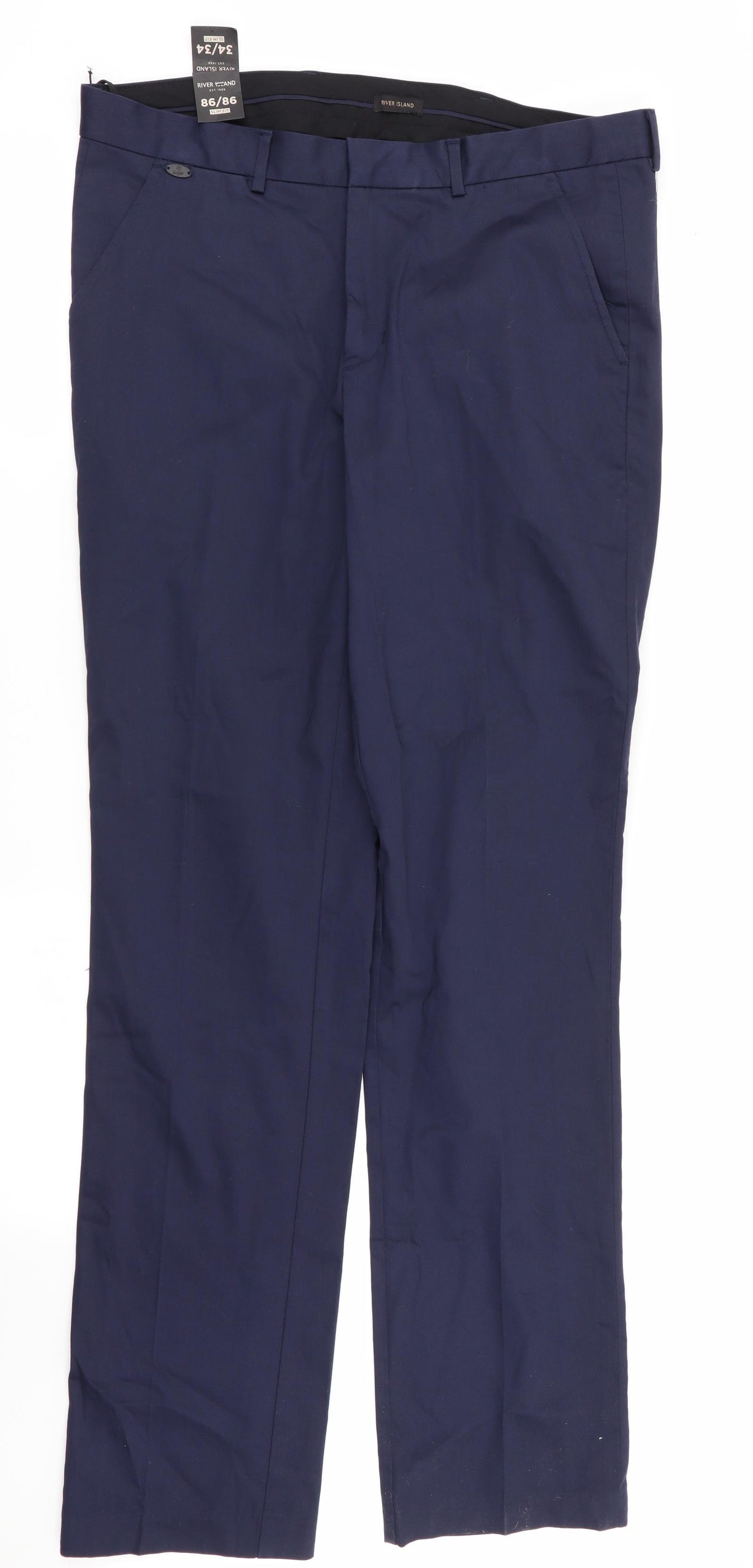 River Island Mens Blue   Trousers  Size 34 in L34 in