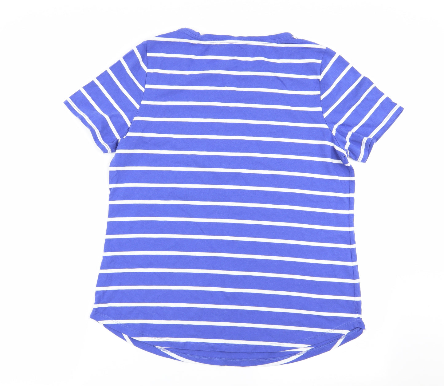 bonmarche Womens Multicoloured Striped  Basic T-Shirt Size 12