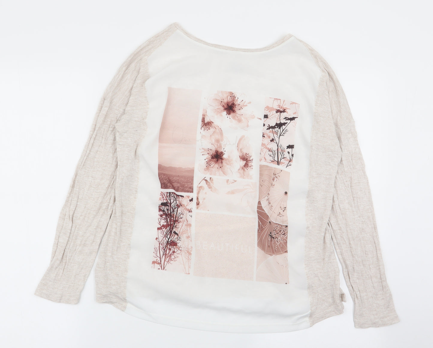 TEX Womens Multicoloured Floral  Basic T-Shirt Size M