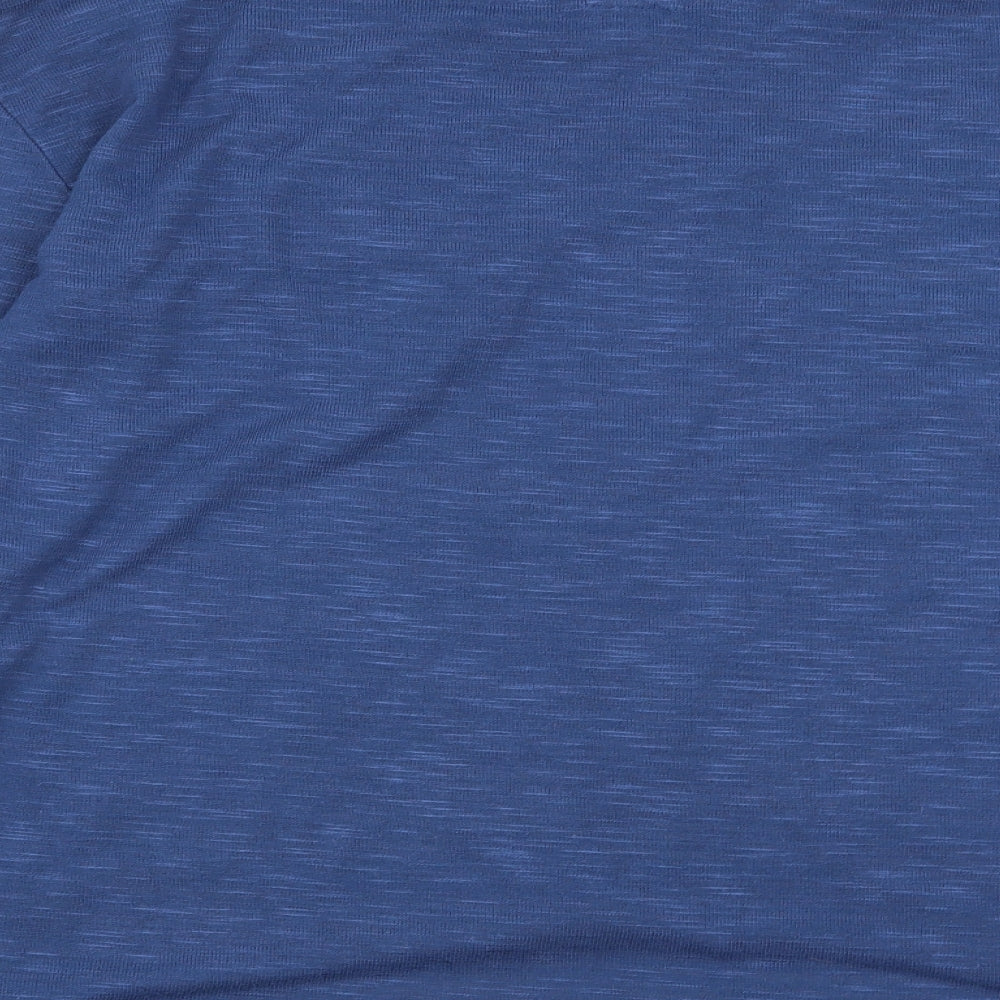 Montaray Womens Blue Floral  Basic T-Shirt Size 12