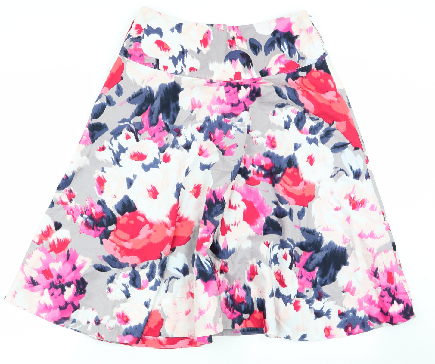 Monsoon Womens Multicoloured Geometric  Flare Skirt Size 12