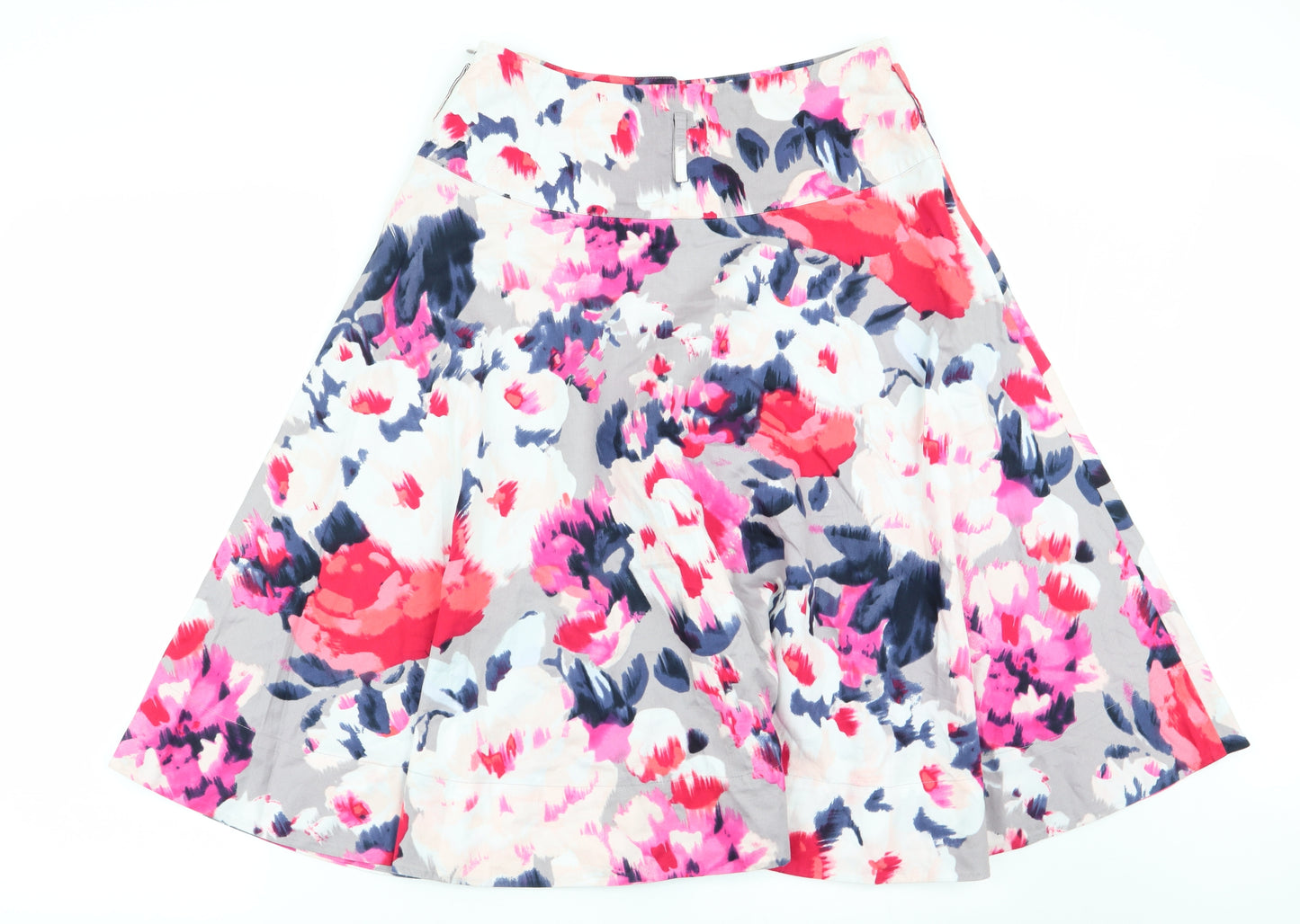 Monsoon Womens Multicoloured Geometric  Flare Skirt Size 12