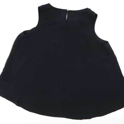 Asda George Womens Black   Basic Blouse Size 14
