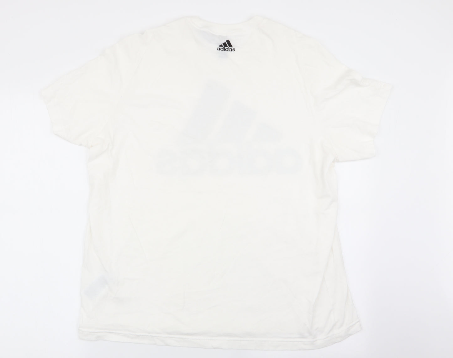 adidas Mens White    T-Shirt Size XL