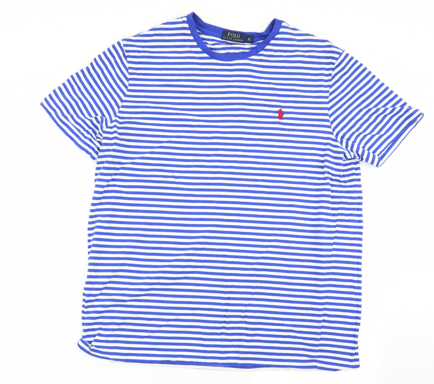 Polo Ralph Lauren Mens Multicoloured Striped   T-Shirt Size XL