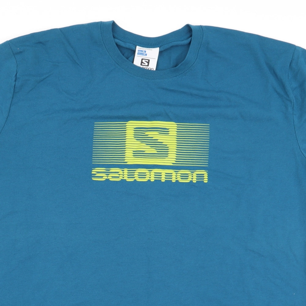 Salomon Mens Blue    T-Shirt Size XL