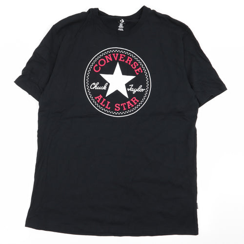 Converse Mens Black    T-Shirt Size XL