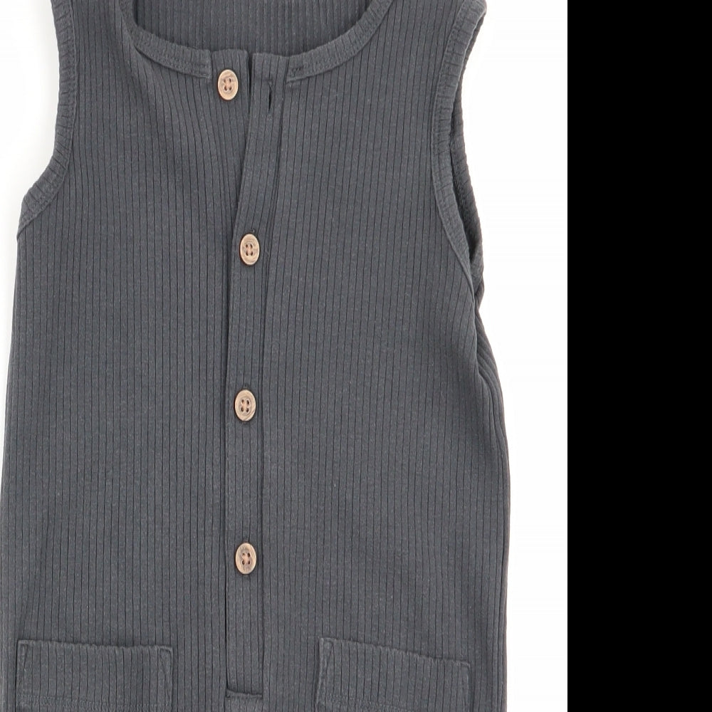 Asda George Boys Grey   Basic Tank Size 2-3 Years  - all in one