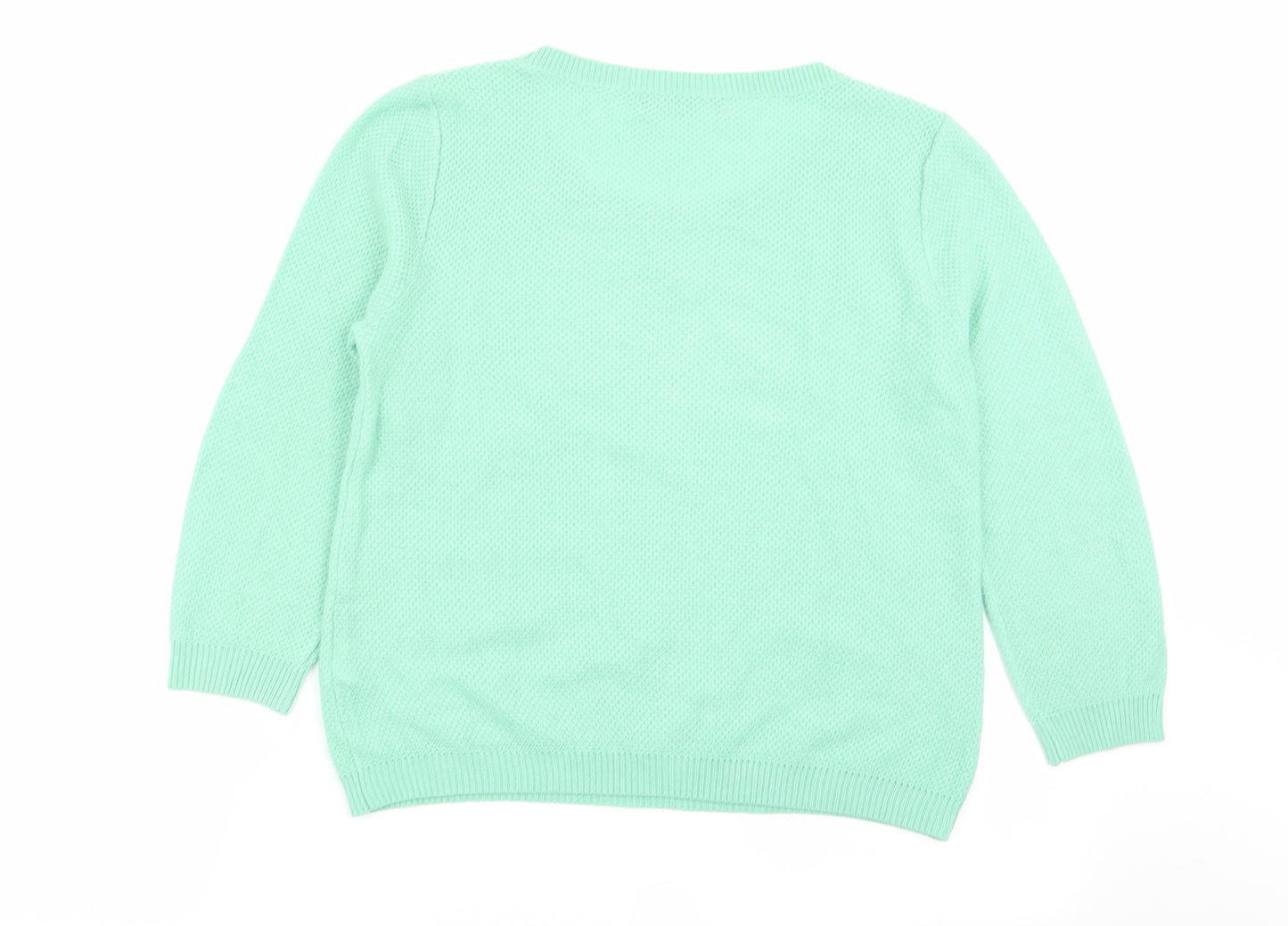 M&S Womens Green   Pullover Jumper Size 8