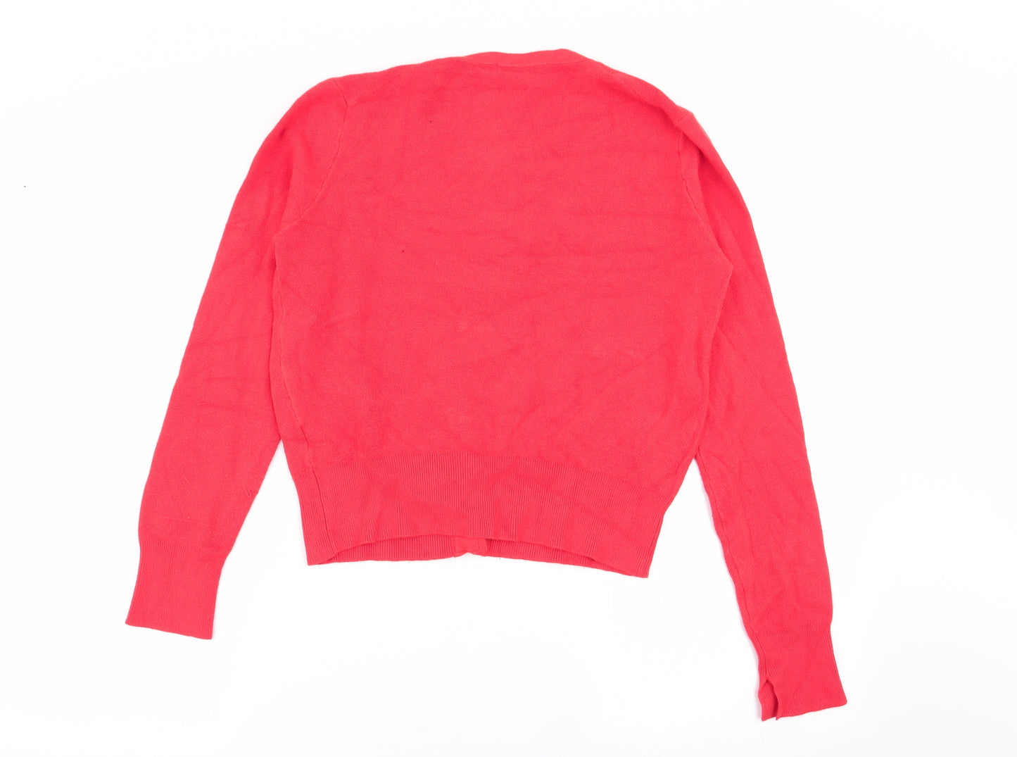 Zara Womens Red   Cardigan Jumper Size 6