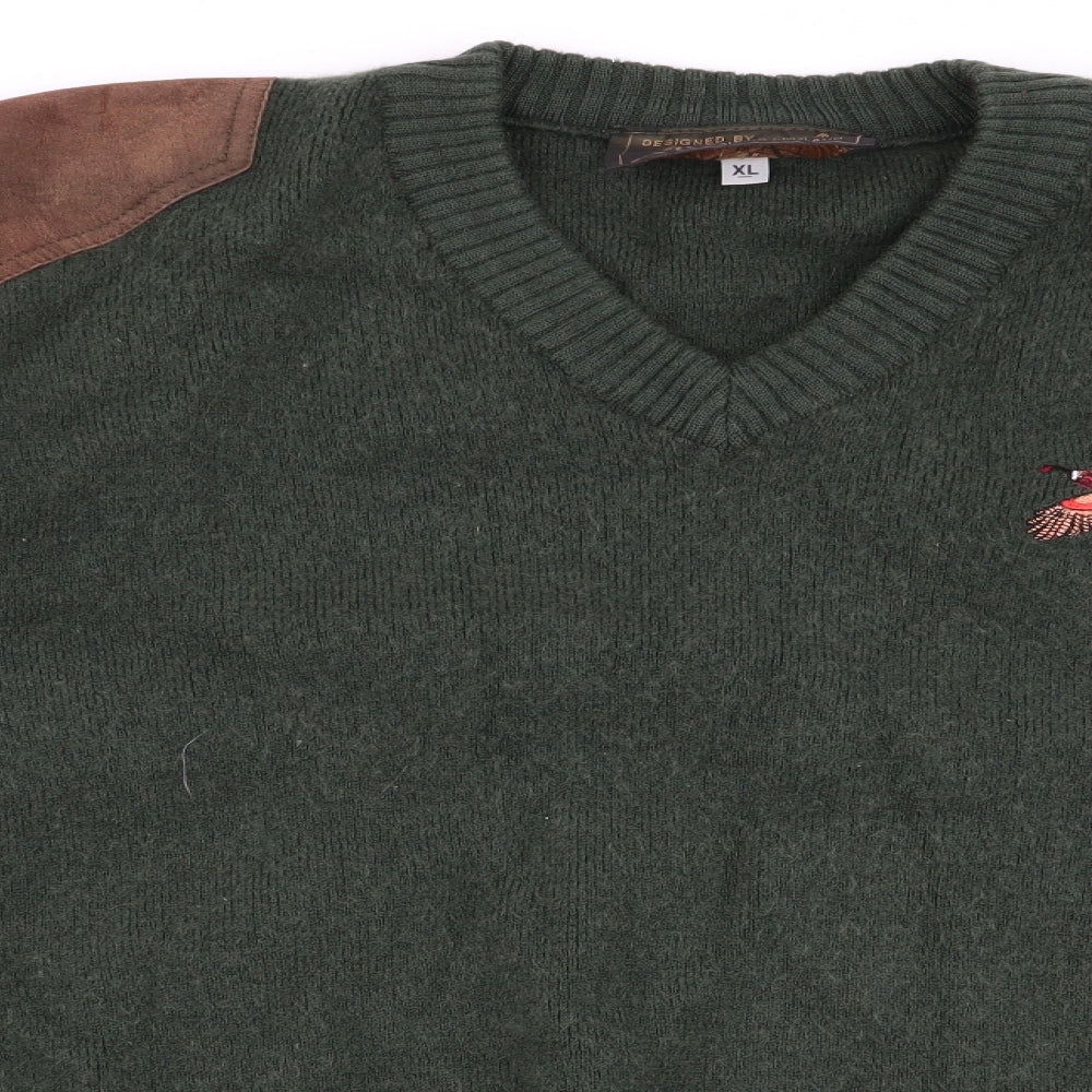niffi Mens Green   Pullover Jumper Size XL