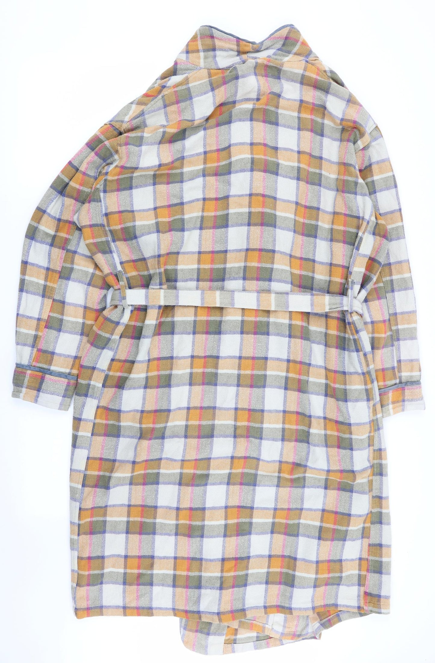 gowing bros Mens Multicoloured Check   Robe Size L