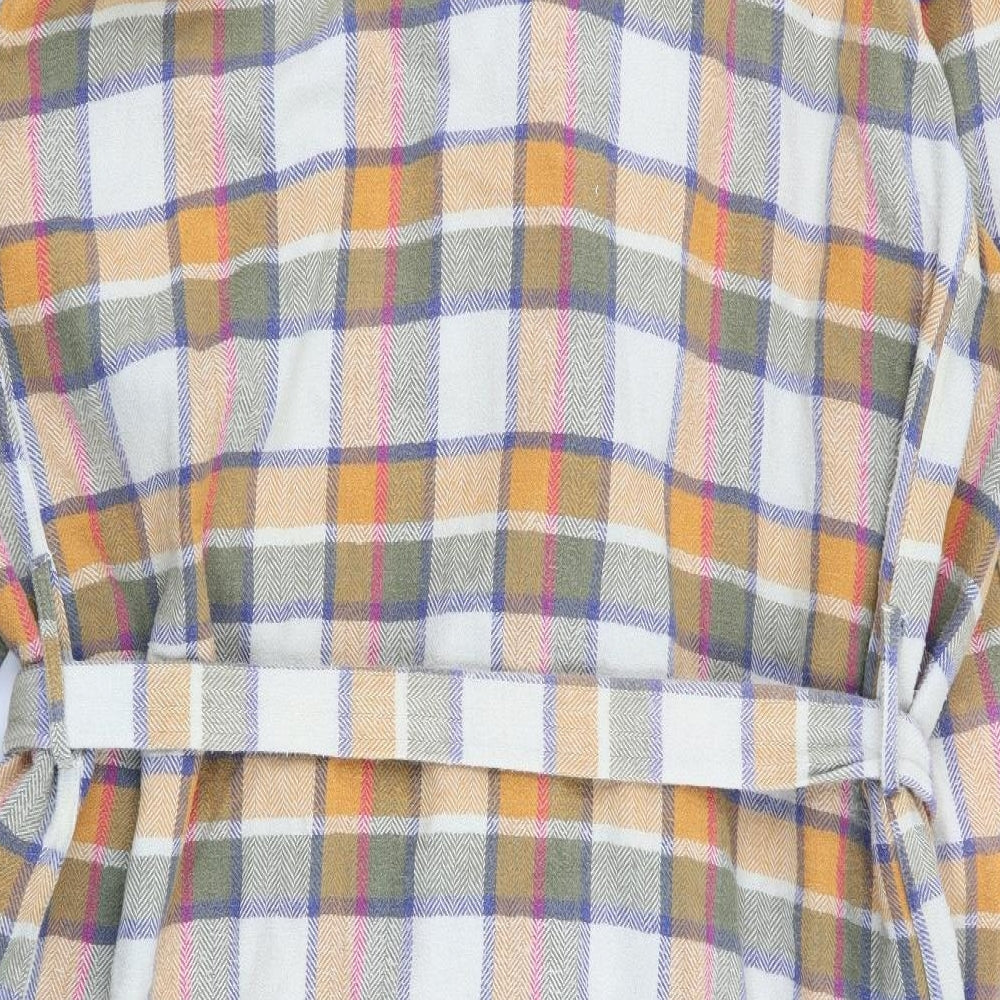 gowing bros Mens Multicoloured Check   Robe Size L