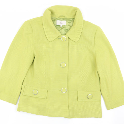 CC Womens Green   Jacket Blazer Size 12