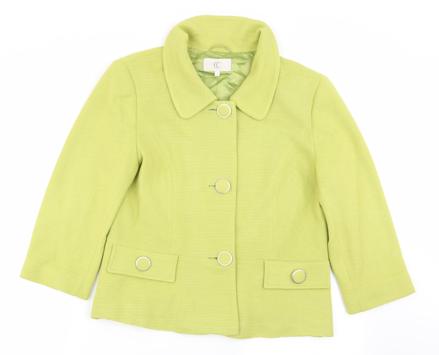 CC Womens Green   Jacket Blazer Size 12