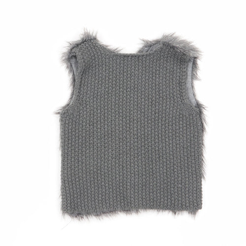 Primark Girls Grey   Cardigan Jumper Size 2-3 Years