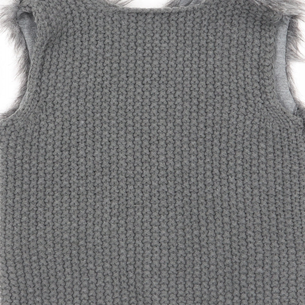 Primark Girls Grey   Cardigan Jumper Size 2-3 Years