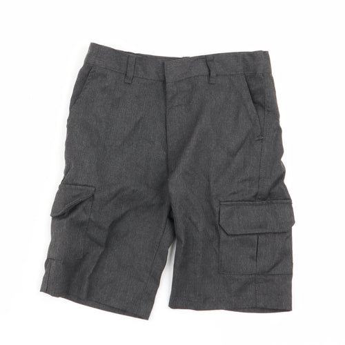 F&F Boys Grey   Cargo Shorts Size 7-8 Years - school shorts