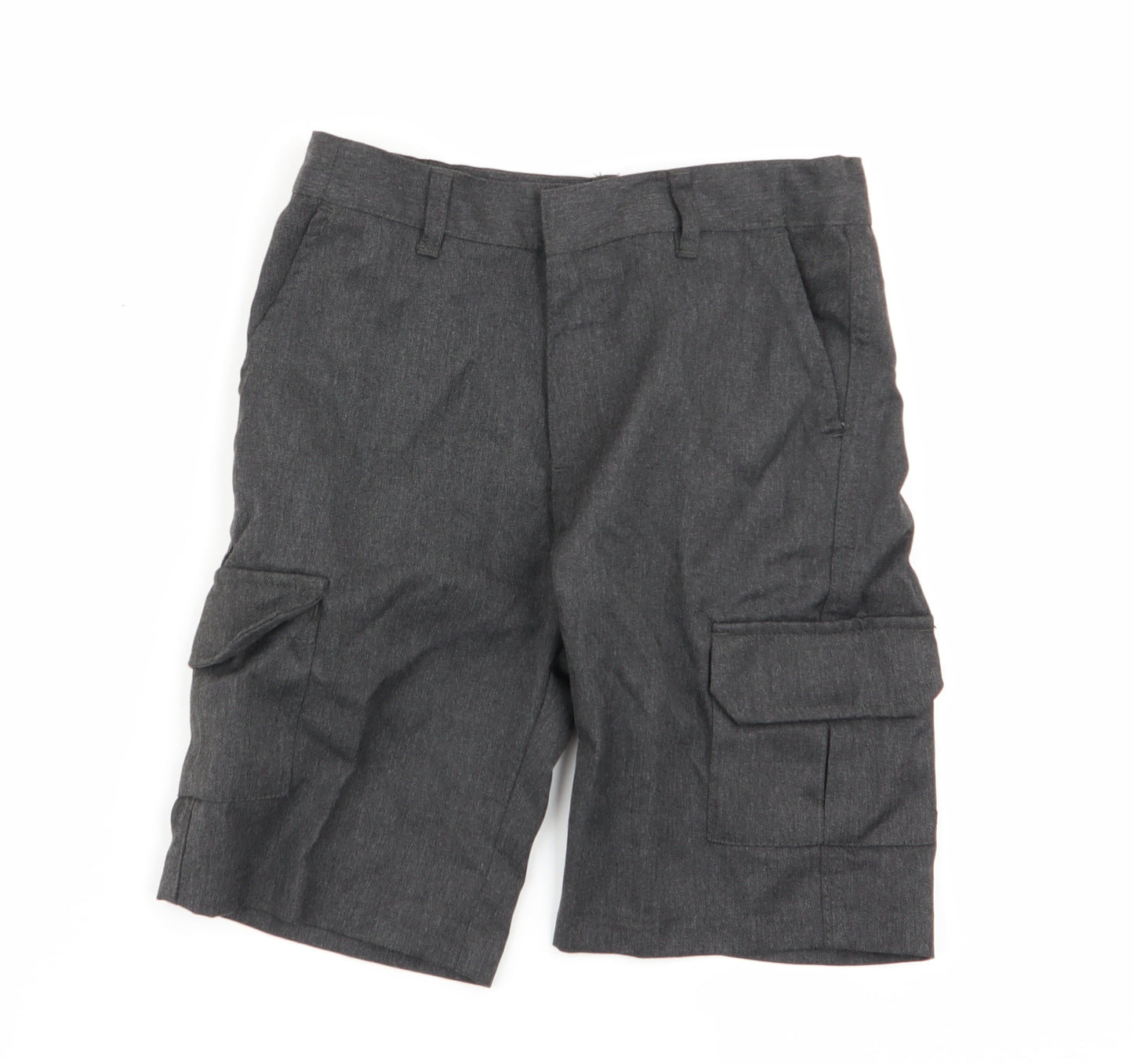 F&F Boys Grey   Cargo Shorts Size 7-8 Years - school shorts