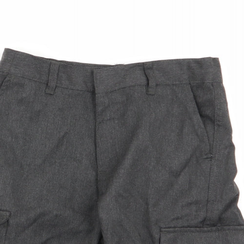 F&F Boys Grey   Cargo Shorts Size 7-8 Years - school shorts