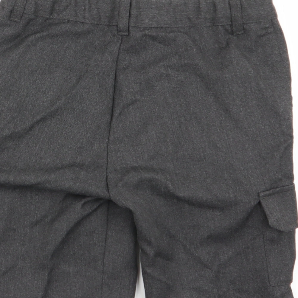 F&F Boys Grey   Cargo Shorts Size 7-8 Years - school shorts
