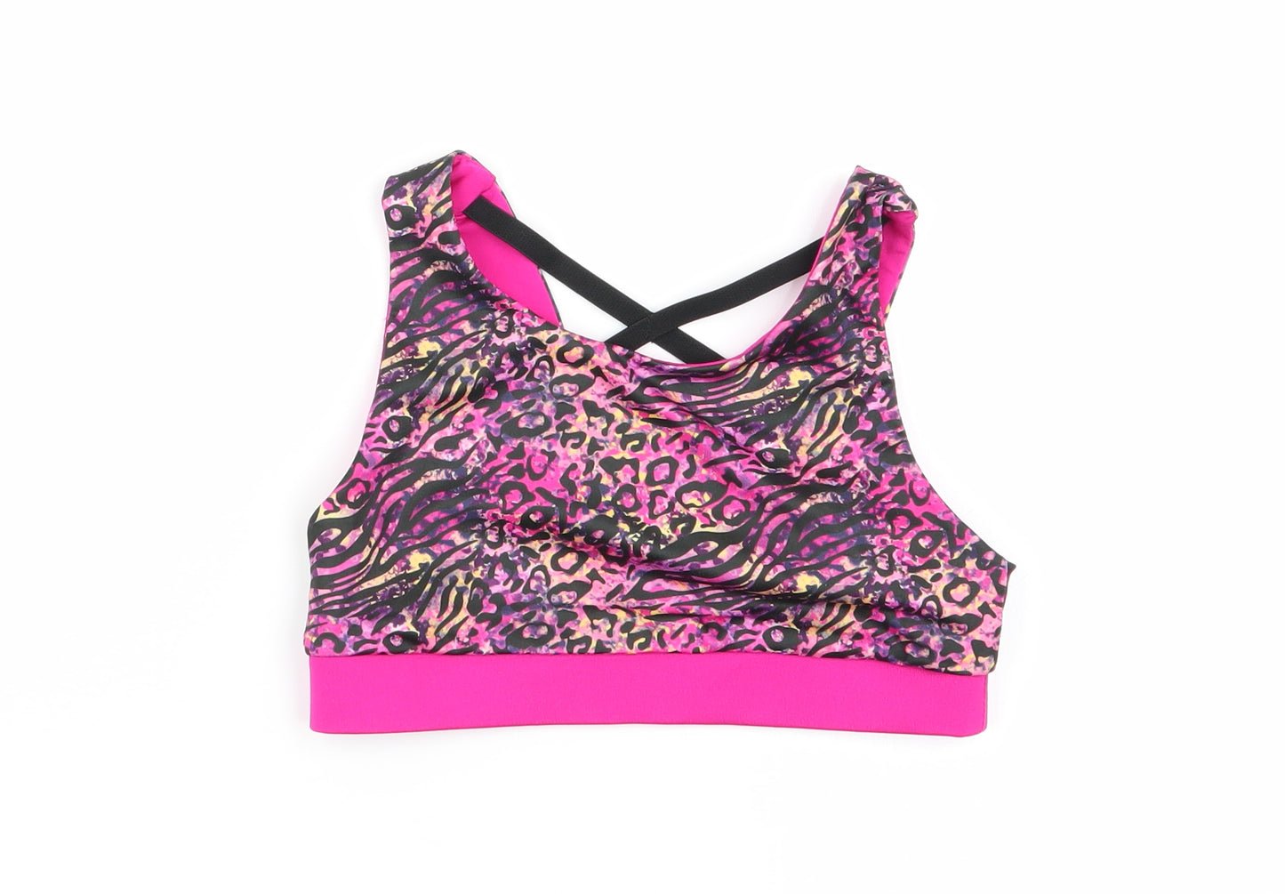 souluxe Girls Multicoloured Geometric  Basic Tank Size 6-7 Years  - sports bra