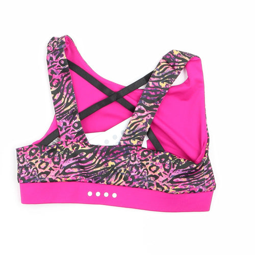 souluxe Girls Multicoloured Geometric  Basic Tank Size 6-7 Years  - sports bra