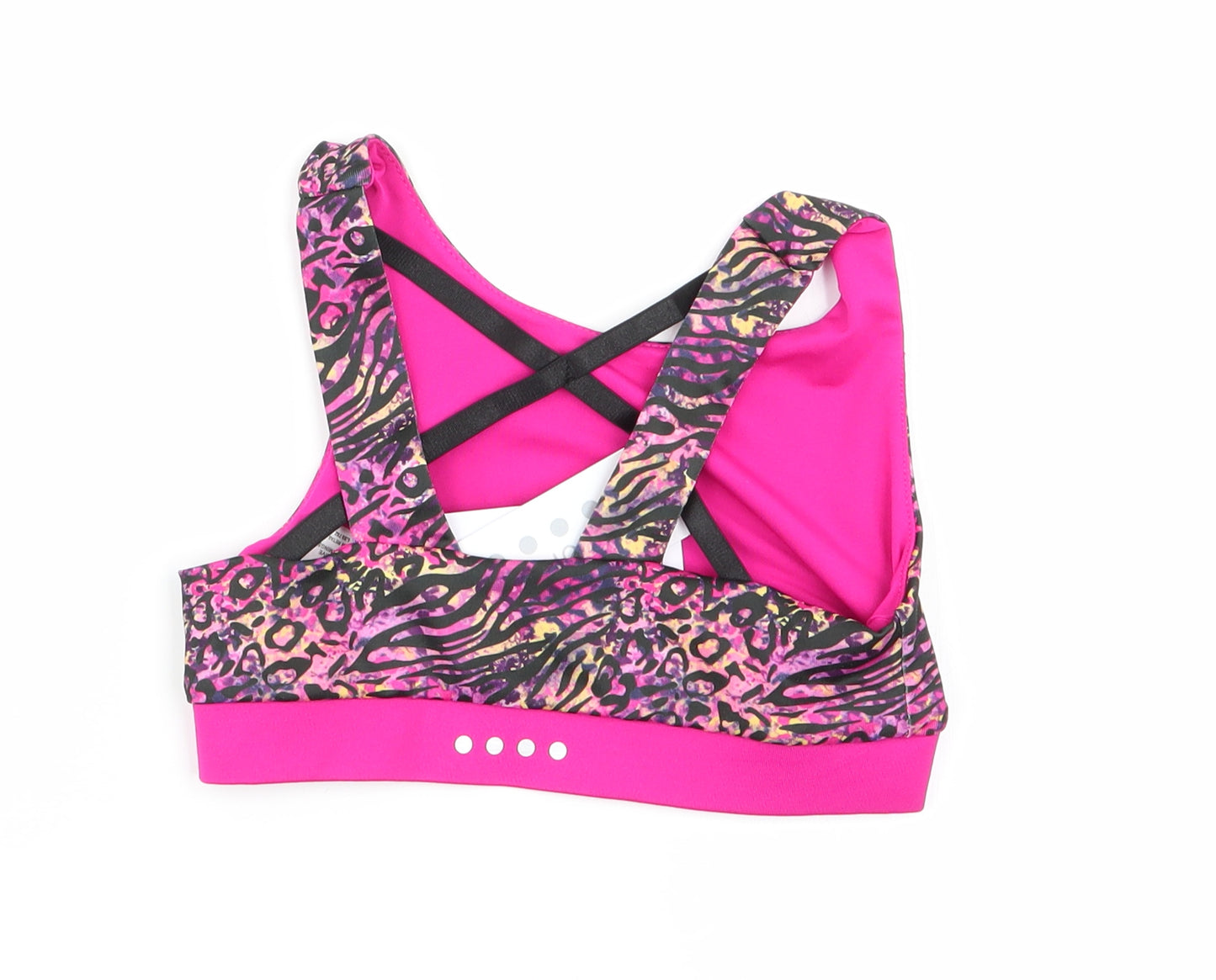 souluxe Girls Multicoloured Geometric  Basic Tank Size 6-7 Years  - sports bra