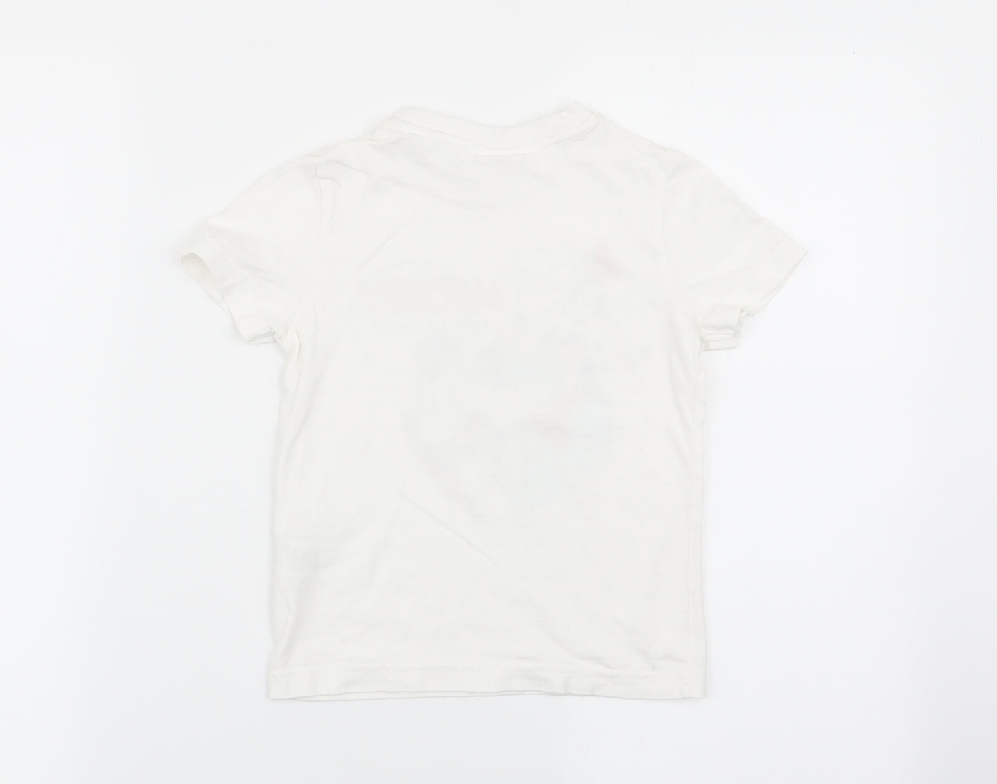 mickey mouse Boys White   Basic T-Shirt Size 4-5 Years