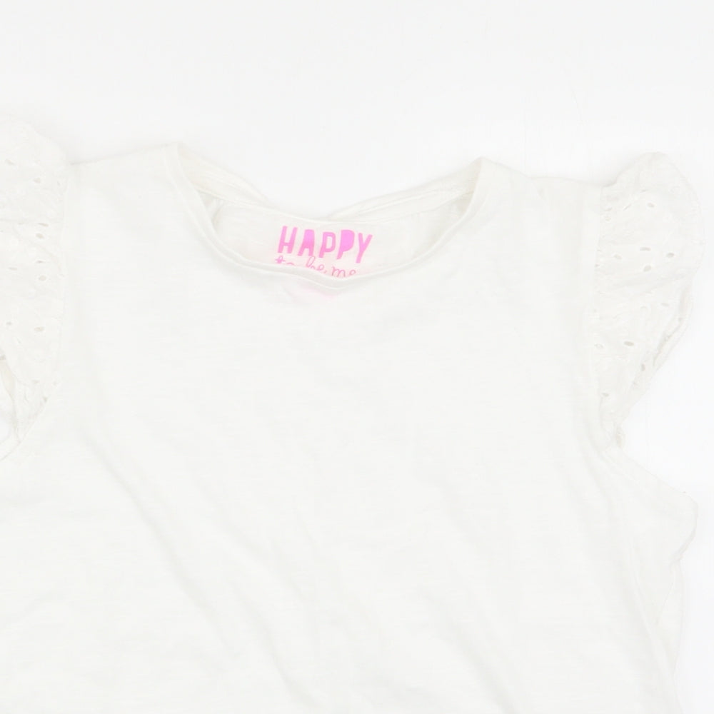 F&F Girls White   Basic T-Shirt Size 8-9 Years