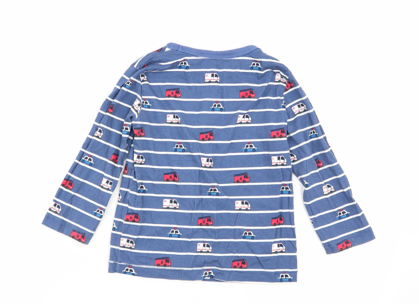 bluezoo Boys Multicoloured Striped  Basic T-Shirt Size 2-3 Years