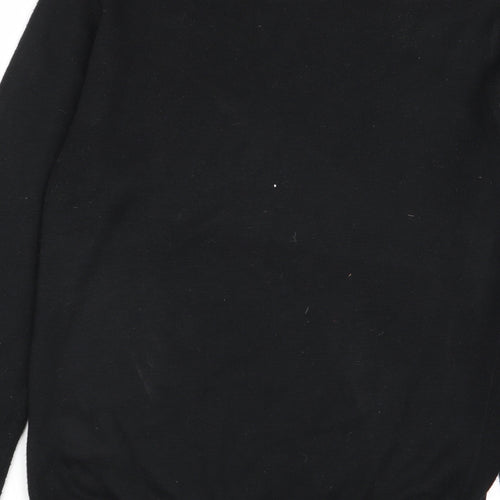 United Colors of Benetton Mens Black   Pullover Jumper Size S