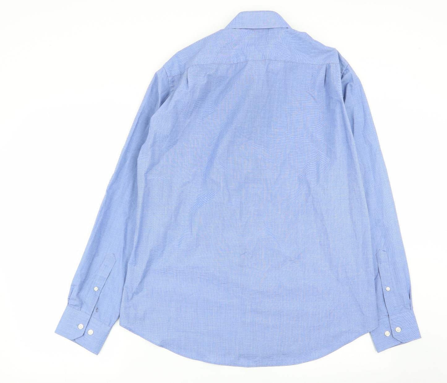 tailor and cutter Mens Blue    Dress Shirt Size 16