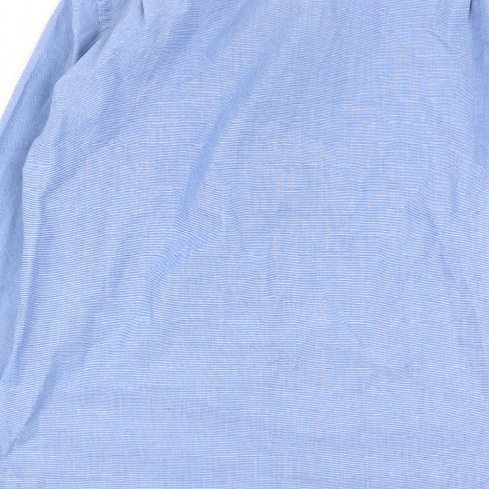tailor and cutter Mens Blue    Dress Shirt Size 16
