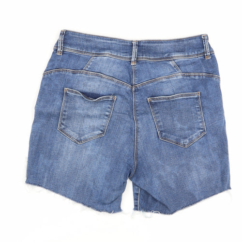 nect Womens Blue   Chino Shorts Size 14