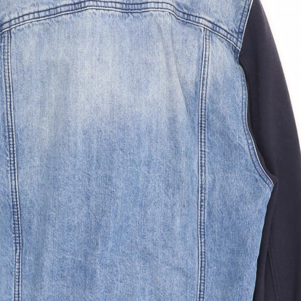 Bershka Mens Blue   Jacket  Size L  - denim jacket