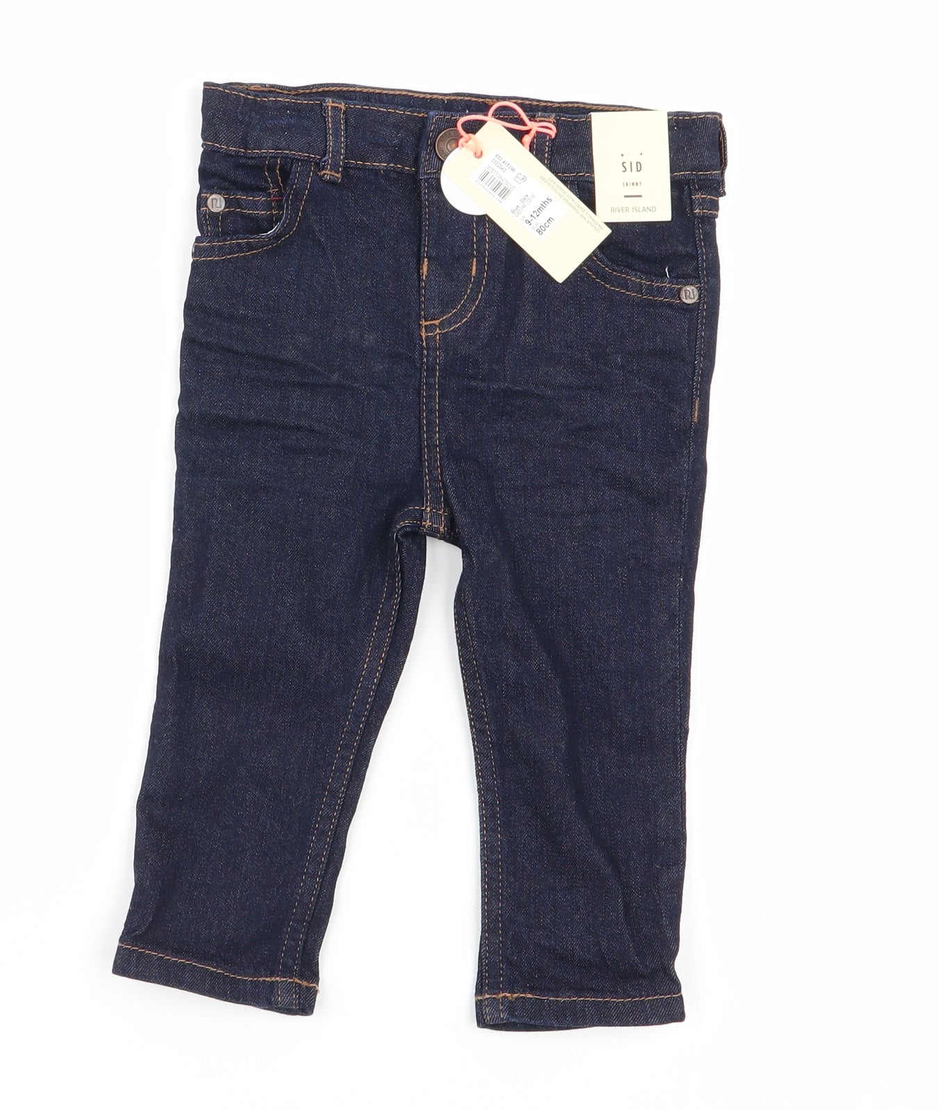 River Island Boys Blue   Jogger Jeans Size 9-12 Months