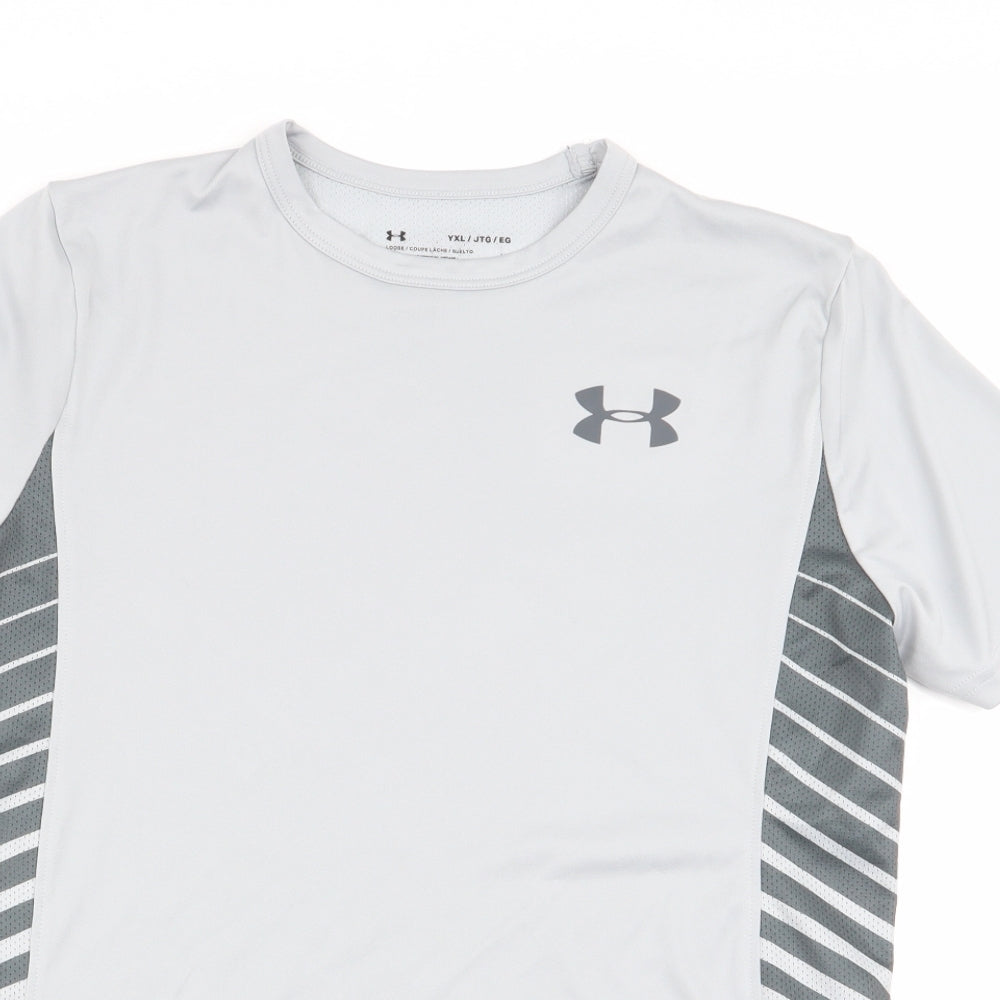 Under armour Boys Grey   Basic T-Shirt Size XL