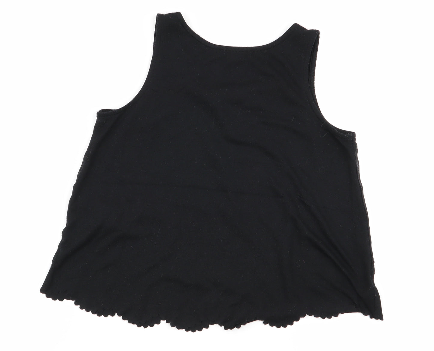 River Island Girls Black   Basic Tank Size 7-8 Years
