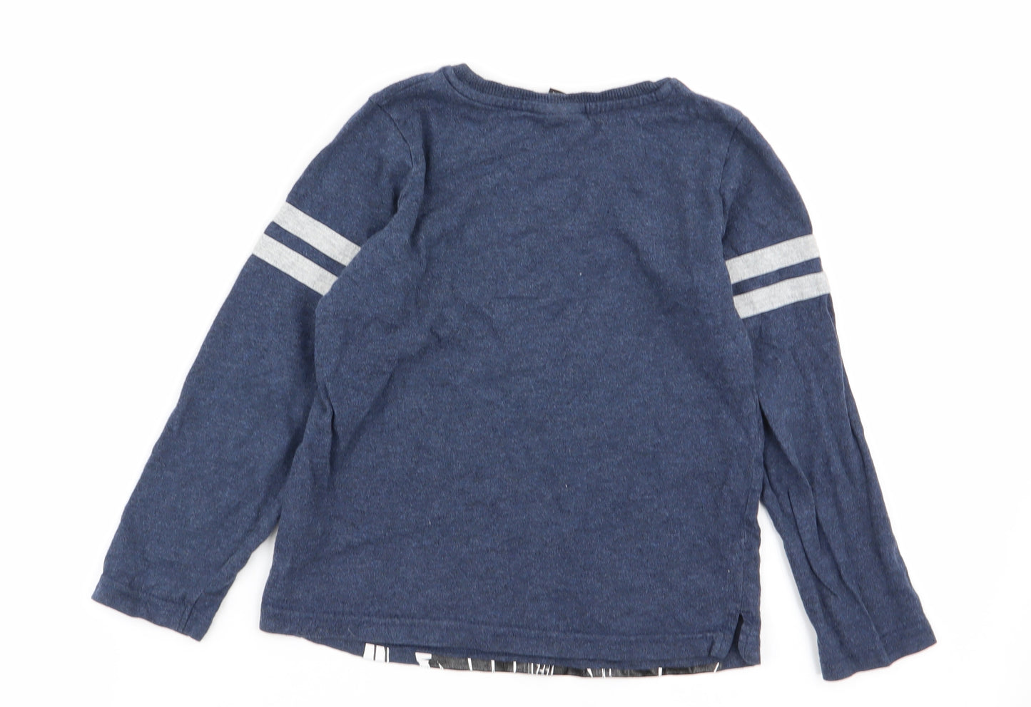 TU Boys Blue Geometric  Basic T-Shirt Size 5-6 Years  - star wars