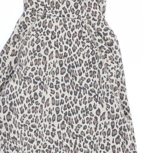 Pauls Boutique Womens Multicoloured Animal Print  Full Zip Jumper Size M