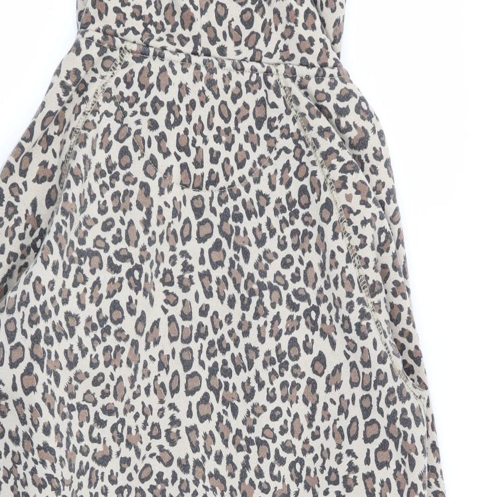 Pauls Boutique Womens Multicoloured Animal Print  Full Zip Jumper Size M