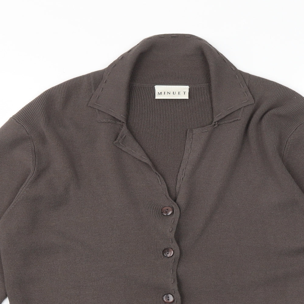 MINUET Womens Green   Cardigan Jumper Size 8