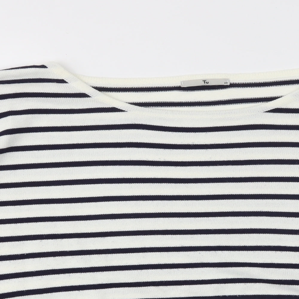 TU Womens Multicoloured Striped  Pullover Jumper Size 20