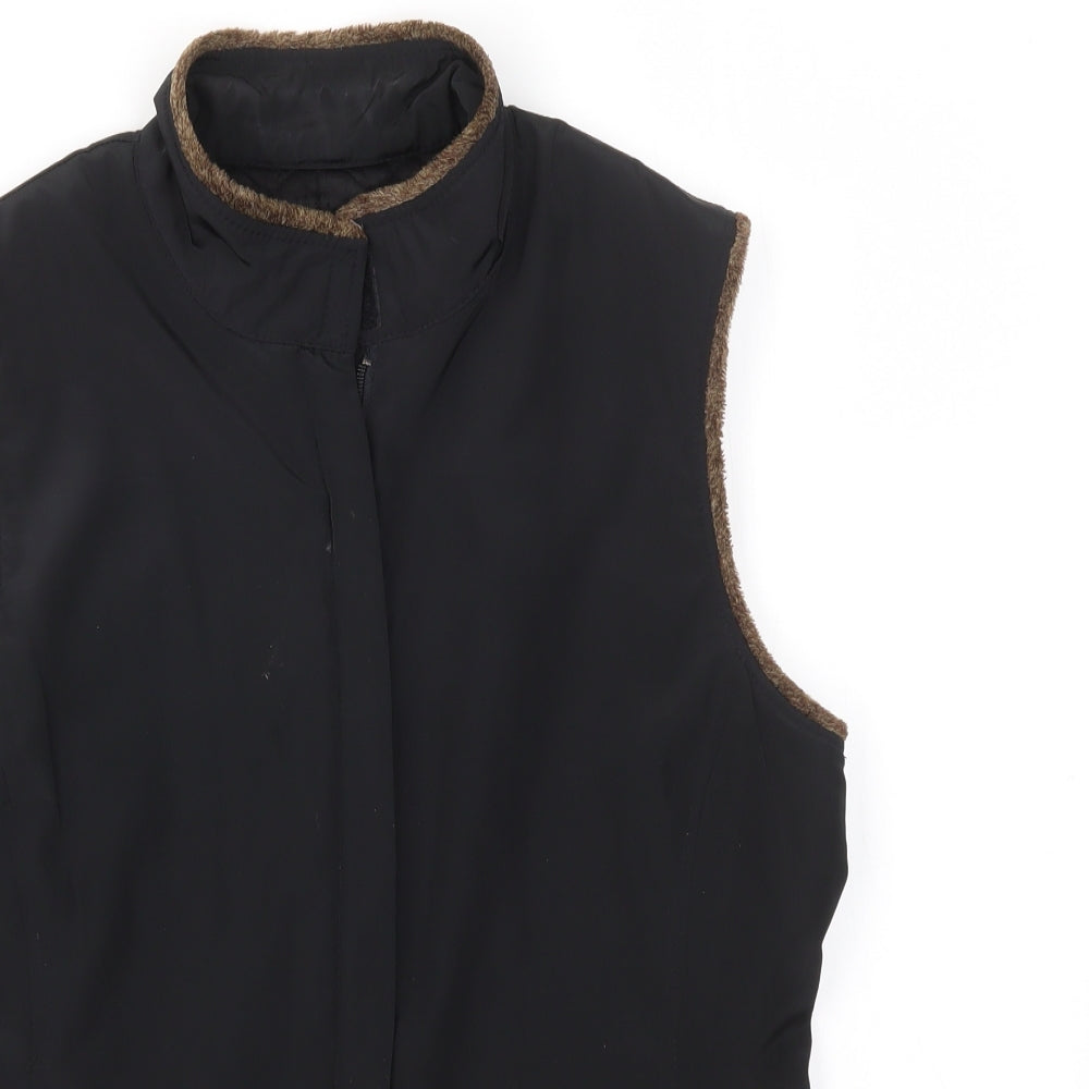 PLANET  Womens Black   Gilet Coat Size 8
