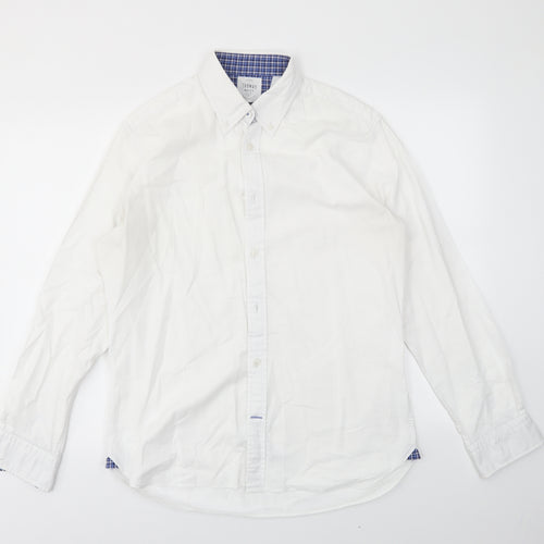 THOMAS MAYES Mens White    Dress Shirt Size M