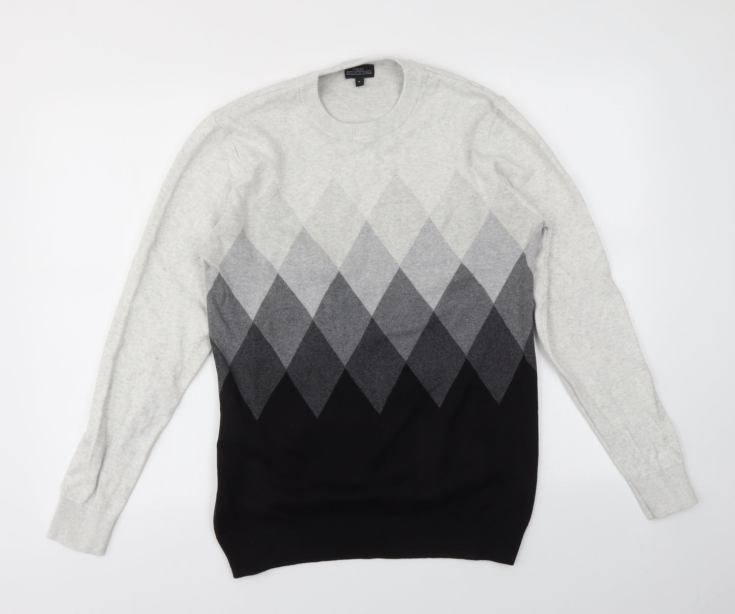 NEXT Mens Multicoloured Geometric  Pullover Sweatshirt Size M