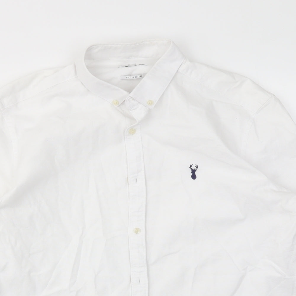 NEXT Mens White    Dress Shirt Size M