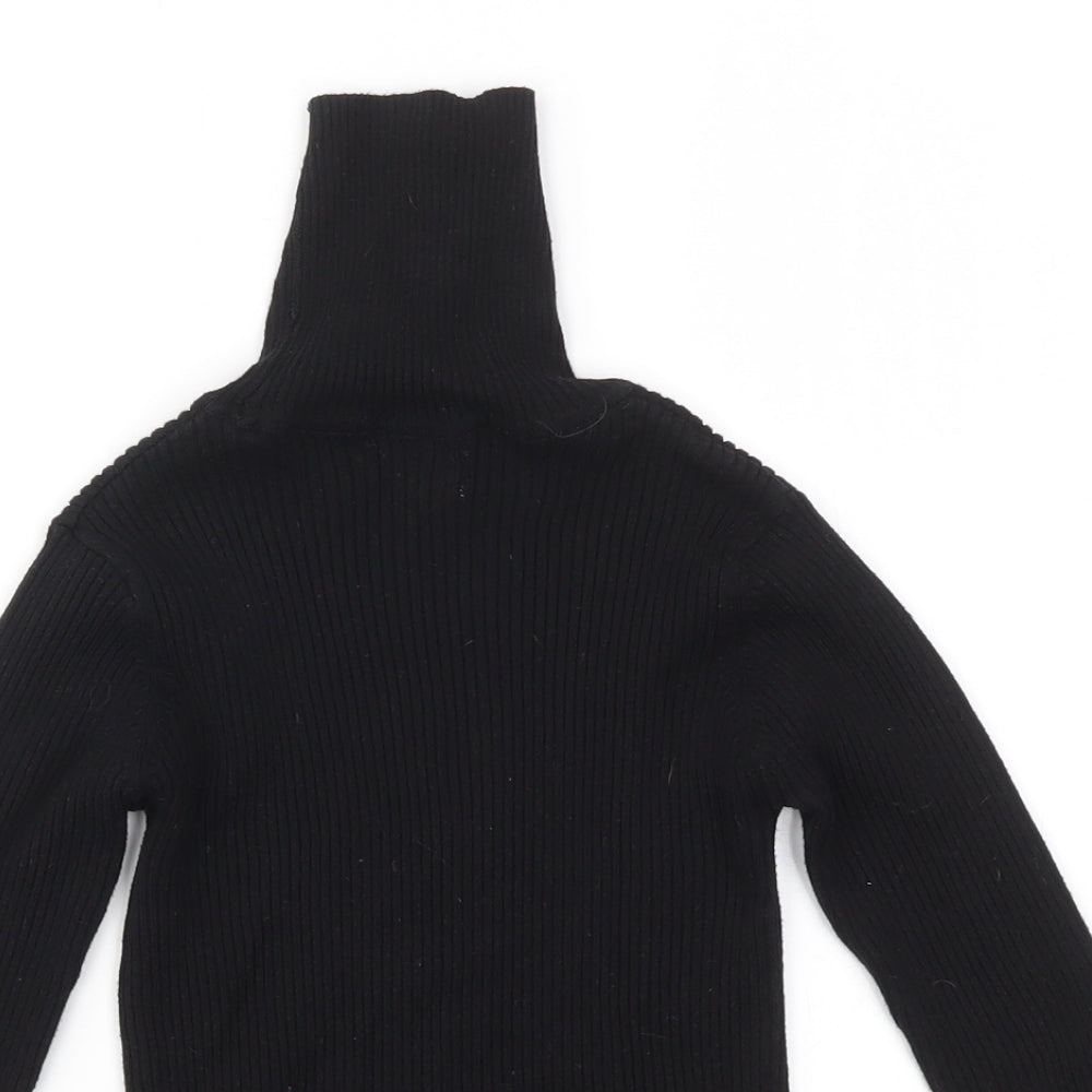 NEXT Girls Black   Basic T-Shirt Size 7 Years